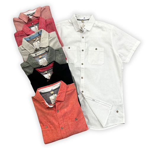 POINT ZERO Short Sleeve Shirt  Linen  7664300