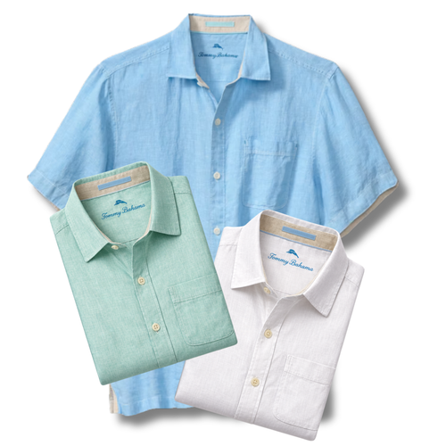 TOMMY BAHAMA Short Sleeve Linen ST327196