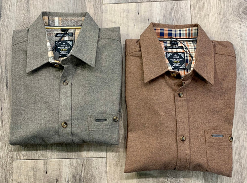 POINT ZERO  Long Sleeve Flannel Shirt 7364573