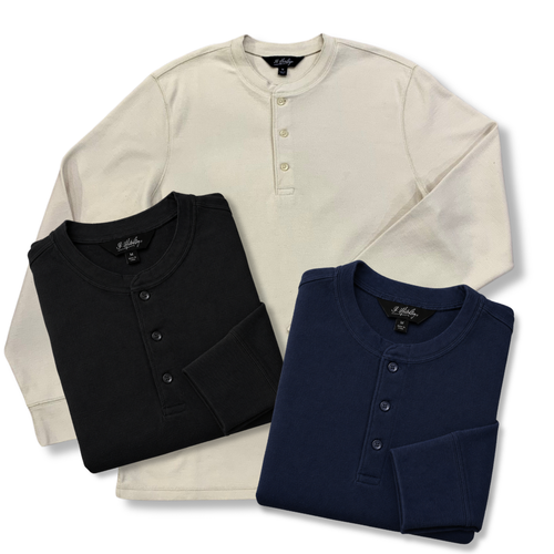 34 HERITAGE Long Sleeve Henley 70020