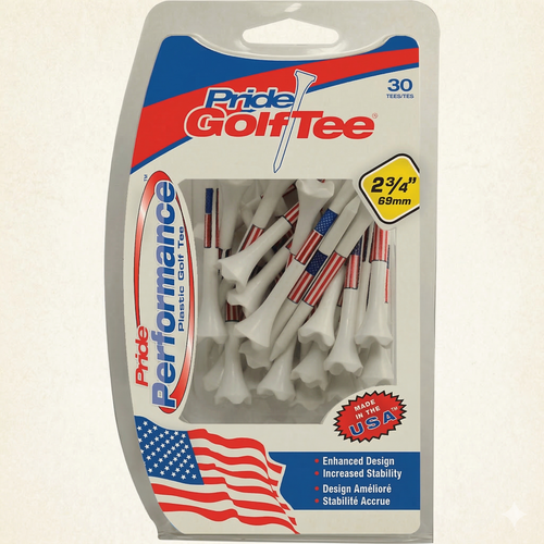 Pride Evolution USA Flag Golf Tees 30-Pack