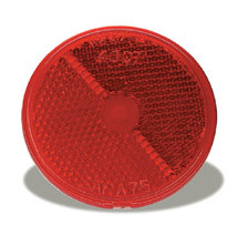40072 REFLECTOR 2.5'' RED ROUND STICK-ON