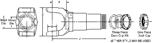 8-3-391KX 1880 SLIP YOKE ASSEMBLY