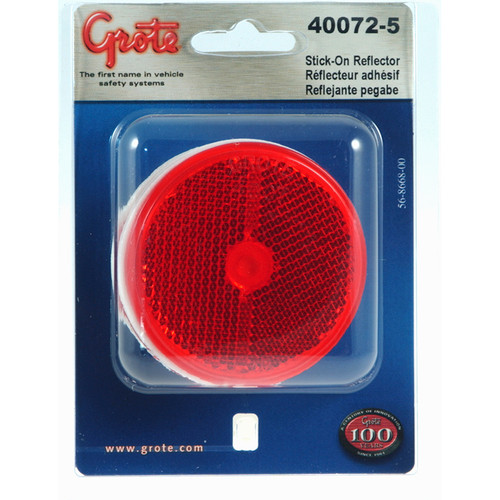 40072-5 REFLECTOR 2.5 RED ROUND