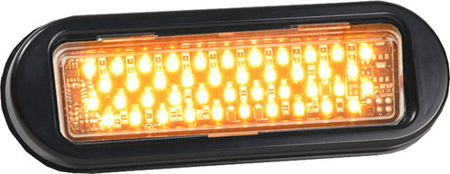 DLXT-124-AA AMBER THIN LED W/ OVAL BEZEL