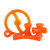 BIONIC Urban Stick Treats Holding Orange Dog Chew Toy