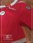 Full Front View of The 5 Shades Red Board Shorts