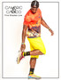 The 5 Shades Canary Yellow Board Shorts worn by NFL Receiver Tevin Jones
