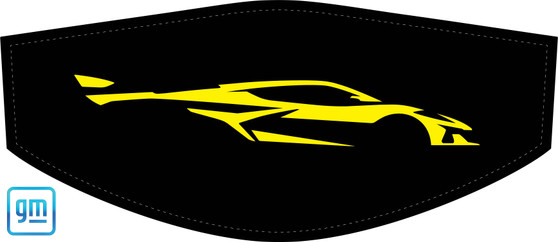 Accelerate Yellow Corvette Z06 Profile trunk cover for engine bay detailing and car shows, GM licensed Z06 logo on Black cover, C8RallyDriver.com