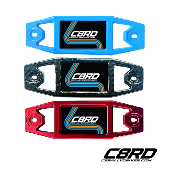 Corvette Z06 Engine Builder Plaque by C8Rally Driver Designs in Factory Color Rapid Blue finish, Fits 2023+ Corvette Z06 LT6 Engine for the Coupe and Hard Top Convertible build