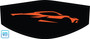 Sebring Orange Corvette C8 Profile trunk cover for engine bay detailing and car shows, Factory Color logo on Black cover, C8RallyDriver.com