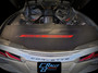 Corvette 70th Anniversary logo trunk cover for engine bay detailing and car shows on black cover, C8RallyDriver.com