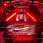WindRestrictor for Corvette C8 is a licensed GM accessory product that provides ambient lighting in the engine bay.  Red Corvette Racing, Stingray and Z51 designs available at C8RallyDriver.com