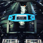 Corvette Z06 Engine Builder Plaque by C8Rally Driver Designs in Factory Color Rapid Blue finish, Fits 2023+ Corvette Z06 LT6 Engine for the Coupe and Hard Top Convertible builds