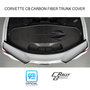Corvette Carbon Black Stingray Logo Carbon Fiber Trunk Cover