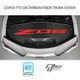 Corvette Z06 Carbon Fiber Trunk Cover Red Logo Officially Licensed