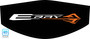 Amplify Orange E-Ray logo C8 trunk cover for engine bay detailing and car shows, Factory Color Stingray logo on Black cover, C8RallyDriver.com