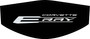 Ceramic Matrix Gray Corvette E-Ray logo C8 trunk cover for engine bay detailing and car shows, Factory Color Stingray logo on Black cover, C8RallyDriver.com