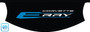 Official Corvette E-Ray C8 trunk cover for engine bay detailing and car shows, Official Corvette Logo for the E-Ray on Black HTC cover, C8RallyDriver.com