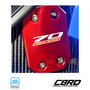 C8 Corvette Access Covers, Edge Red, 70th Anniversary, silver titanium bolts, GM Officially Licensed