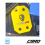 C8 Corvette Access Covers, Competition Yellow, Jake C8.R, black titanium bolts, GM Officially Licensed