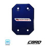 C8 Corvette Access Covers, Admiral Blue Metallic, Grand Sport Black and Red badge, GM Officially Licensed