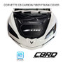 "Corvette" Z06 Carbon Fiber Frunk Cover White Logo Officially Licensed