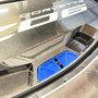 Corvette C8 Latch Plate, Anodized Blue Finish, by C8RallyDriver Designs, Fits all 2020+ Corvette C8 Coupes and Hard Top Convertibles, Custom CNC Billet 6061 Aluminum, Stingray, Z51, Z06, Eray, ZR1