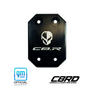 C8 Corvette C8.R Access Covers, anodized black, engraved C8.R logo, billet aluminum, GM Officially Licensed