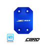 C8RallyDriver GM Officially Licensed Corvette C8.R Engraved Logo Access Covers are the perfect gift or custom accessory for the Corvette Stingray, Z51, Z06, ZR1, ERay owner.  Shown in anodized blue surface finish with engraved Corvette C8.R Logo.
