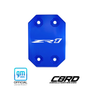 C8 Corvette ZR1 Access Covers, anodized blue, engraved ZR1 logo, billet aluminum, GM Officially Licensed