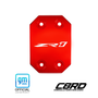 C8 Corvette ZR1 Access Covers, anodized red, engraved ZR1 logo, billet aluminum, GM Officially Licensed