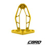 C8 Corvette RaceLite Hatch Support Bracket, Competition Yellow, billet aluminum, C8RallyDriver