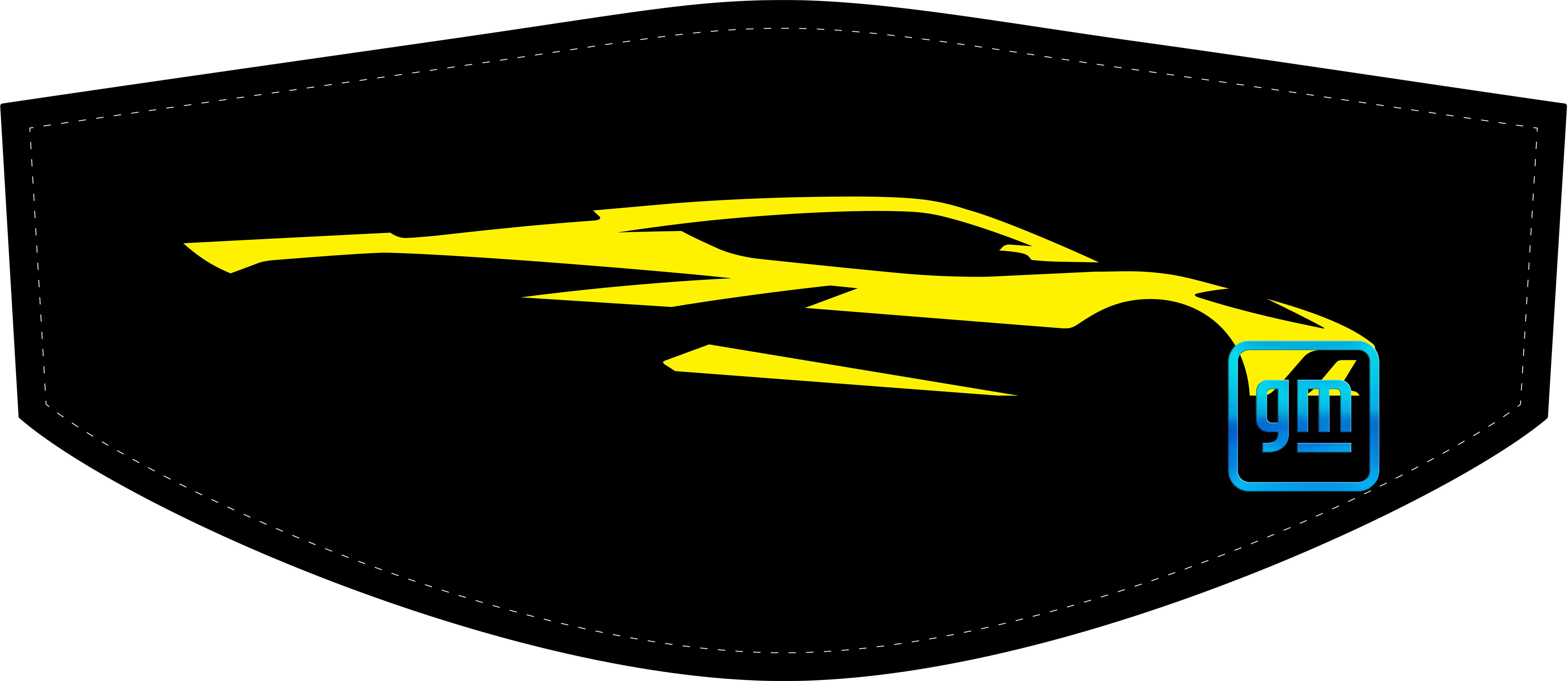 C8 Corvette Trunk Cover Chevrolet Licensed Silhouette Gesture Side Profile
