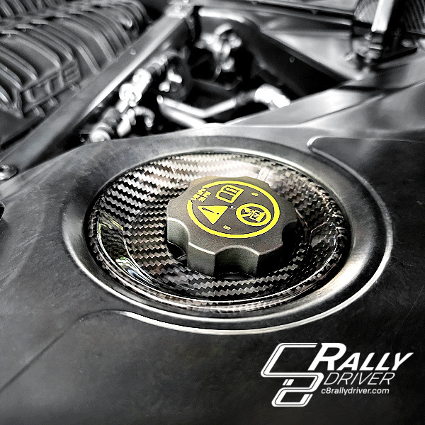 C8 Corvette Carbon Fiber Coolant Trim Ring