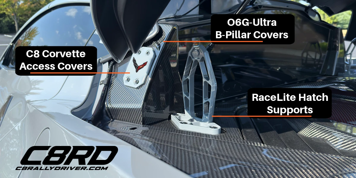 C8RallyDriver Designs C8 Corvette billet and carbon fiber accessories