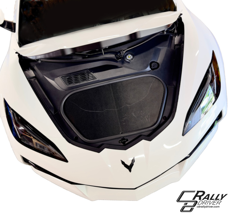 C8RallyDriver Corvette C8 Carbon Fiber Frunk Cover