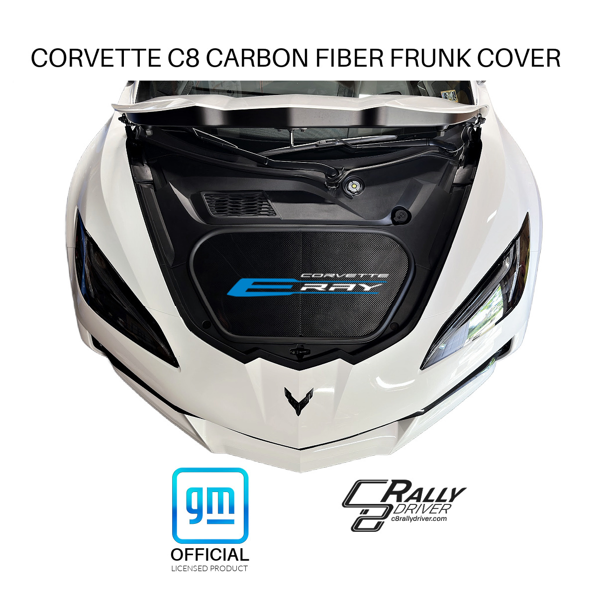 Corvette C8 ERAY Carbon Fiber Frunk Cover