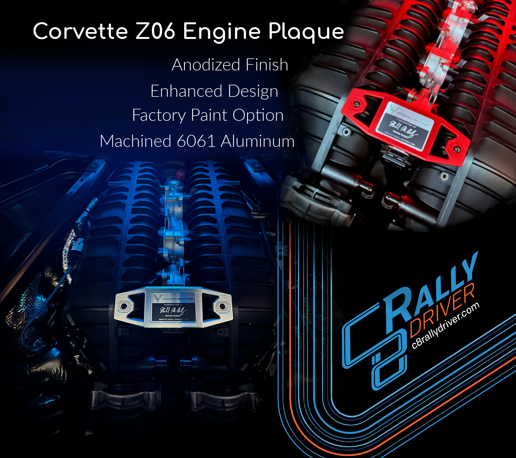 Z06 Engine Builder Plaque by C8RallyDriver Designs