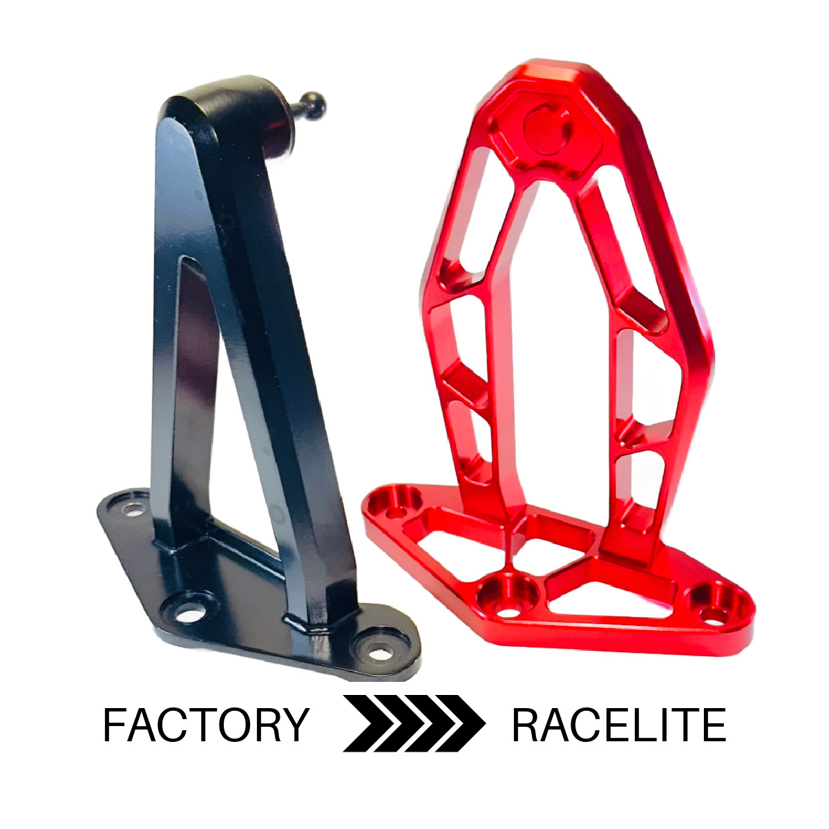 C8RallyDriver Designs Corvette C8 hatch support bracket, carbon fiber