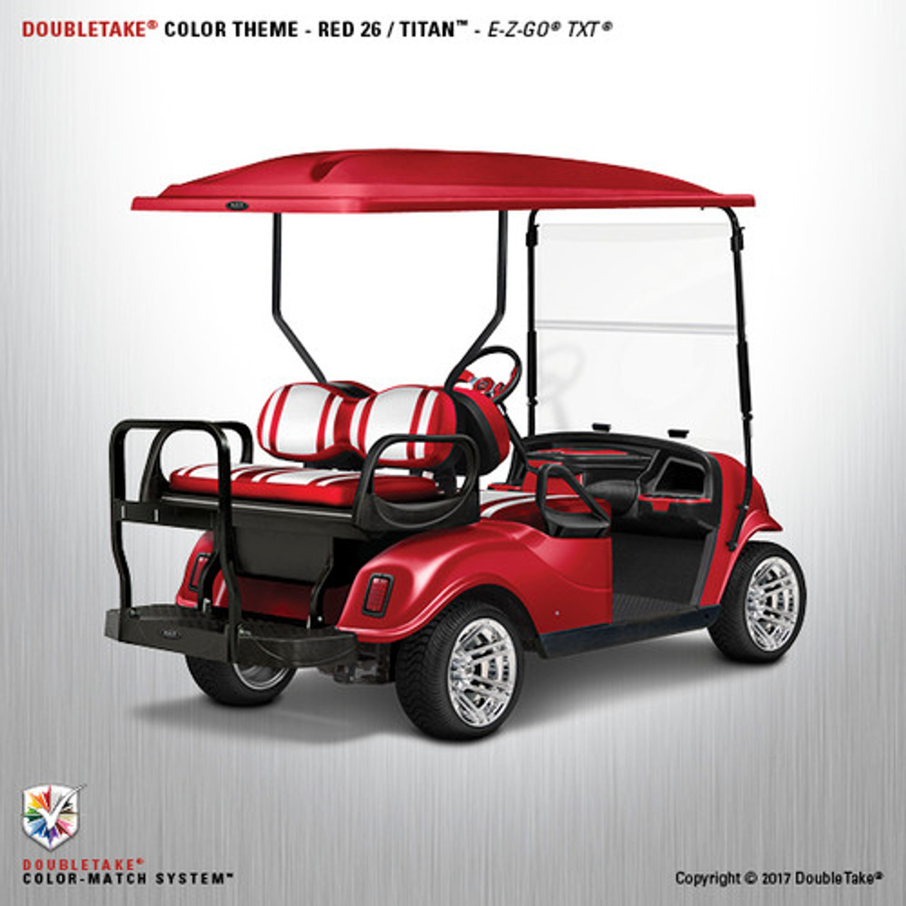 Club Car DS w/ Ruby Red Spartan Body 48 volt Frame Up Custom Build