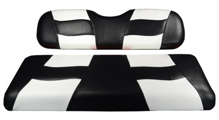 Black/White Riptide Two-Tone Rear Seat Cushion Set (G150)