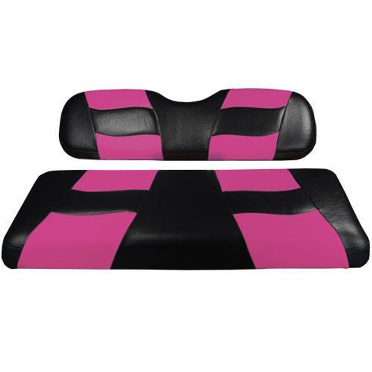 Riptide Black/Pink Two-Tone Front Seat Cvrs E-Z-Go TXT/RXV