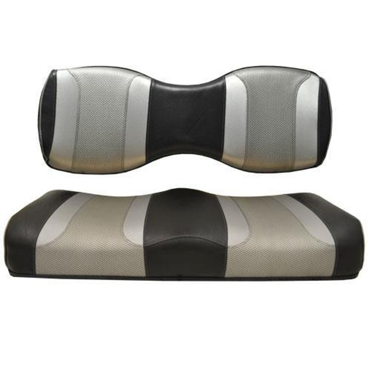 Tsunami Liquid Silver Rush w/Liquid Silver Rush Rear Seat Cushion Set