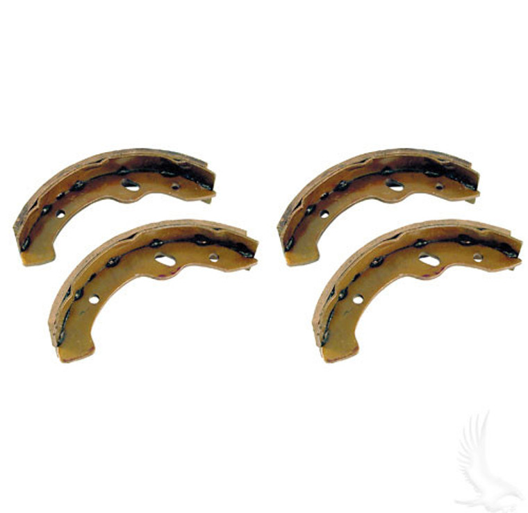 Brake Shoes, SET OF 4, E-Z-Go Medalist/TXT 97+, Workhorse 96+, Yamaha G2-G22 94-06