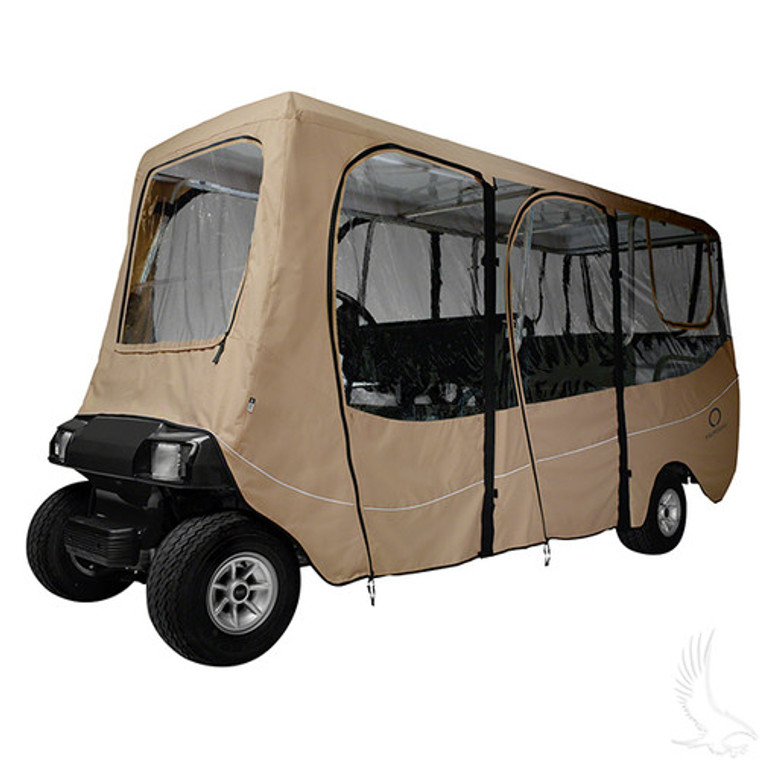 Enclosure, Deluxe 6 Passenger, Sand, Fits up to 126" Top