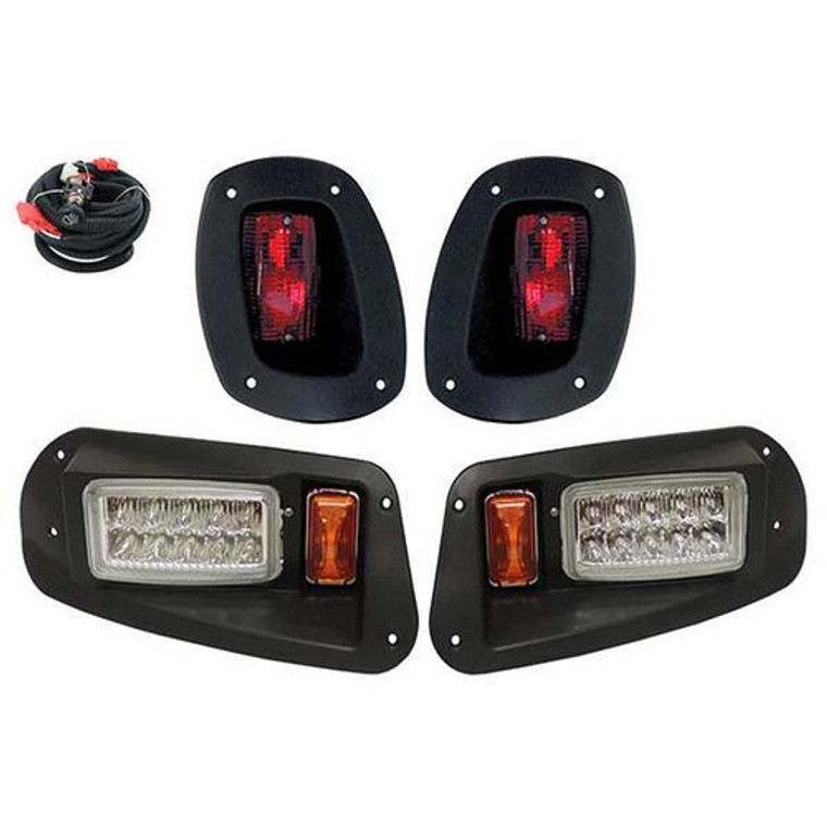 Super Bright LED Complete Adjustable Light Kit, Black, E-Z-Go RXV