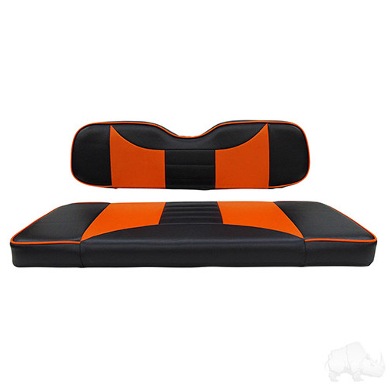 RHOX Rhino Seat Box Kit, Rally Black/Orange, E-Z-Go TXT 96+