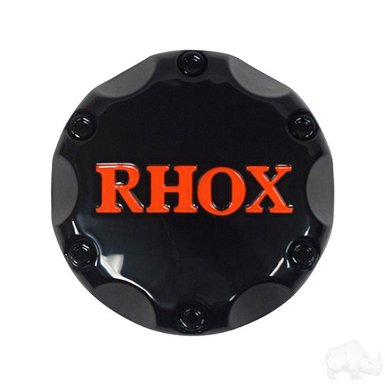Center Cap, Black with Orange RHOX