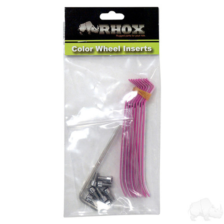 RHOX Color Wheel Insert, Pink, Bag of 8 for RX150 Series Wheels